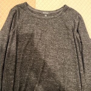 Buffalo David Bitton Women's Heather Charcoal Scoop Neck Sweater